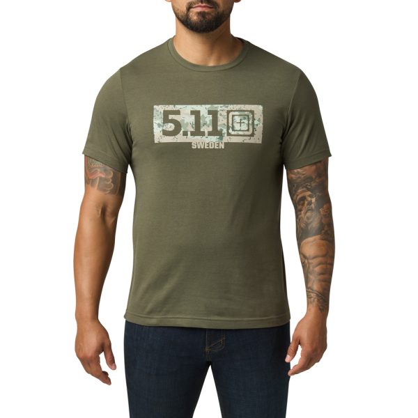 5.11 T-Shirt Camo Fill Sweden Ranger Green